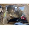 Image 3 : Storage Tub Full of Misc. Items (Pot, Cookie Cutters, Trays, Ornaments, and etc.)