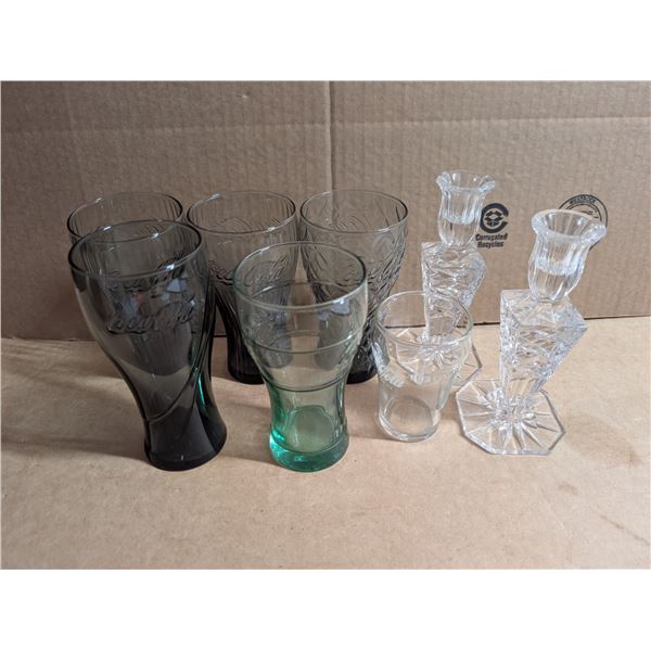 Lot of Coca Cola Glasses and Etc.