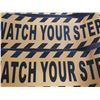 Image 2 : (4) Watch Your Step Floor Tape Anti Slip Warning Sign Sticker. (New)