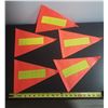 Image 1 : (5) Triangle bike safety flags. (New)