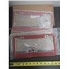 Image 2 : (2) Red crystal rhinestone license plate frames. (New)