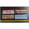 Image 1 : (4) Magnetic Car Stickers for Beginner/Student Driver. (New)