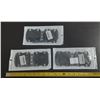 Image 1 : (3) Car door handle anti-scratch stickers with a black carbon fiber texture. (New) (One Packet Conta