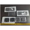 Image 2 : (3) Car door handle anti-scratch stickers with a black carbon fiber texture. (New) (One Packet Conta