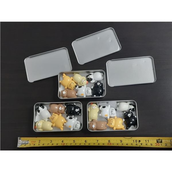 (18) Cute Cat Refrigerator Magnets. (New)