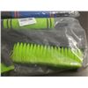 Image 2 : (2) Extendable car snow brushes and ice scrapers in blue and green. (New)