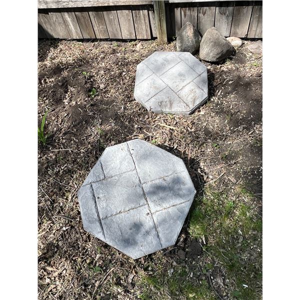 (2) Stamped Pavers 22in.