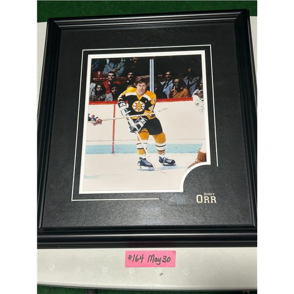 Bobby Orr framed print 15” x 17” matted to 8” x 10”