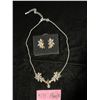 Image 1 : Avon Sparkling Floral earrings and necklace with extender