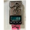 Image 5 : 2 – 18” silver chains, well-tarnished.  One needs repair and is marked.  Total wei