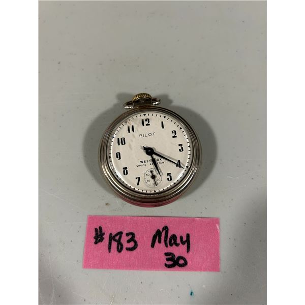 Westclox Pilot pocket watch – not working