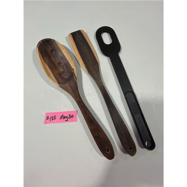 hardwood spatula and spoon, stirrer