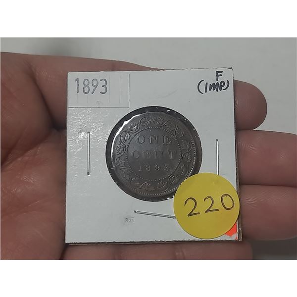 1893 Canada Large One Cent.