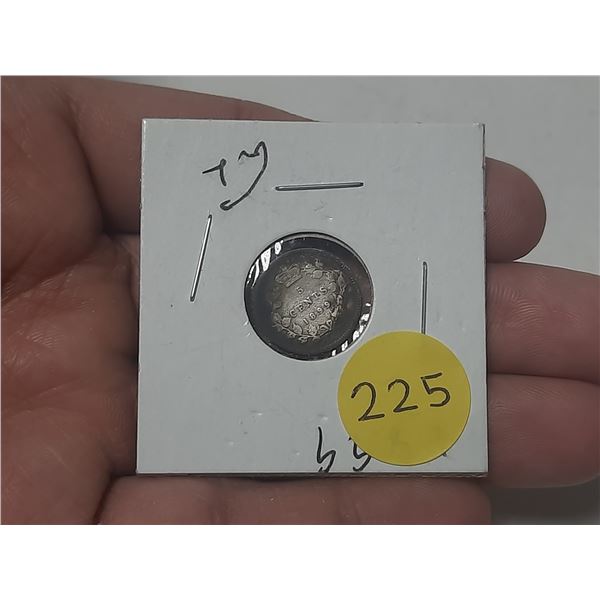 1899 Canada Silver 5 Cents.