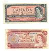 Image 1 : 1954 and 1974 Canada Two Dollars.