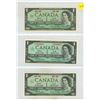 Image 1 : (3) 1967 Canada One Dollar. (Uncirculated)