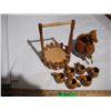 Image 3 : Vintage Ceramic Giraffe Liquor Decanter Set