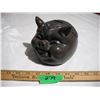 Image 1 : Chinese Happy Face Piggy Bank Clay Pottery