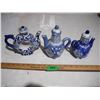 Image 1 : (3) Fancy Ceramic China Tea Pots