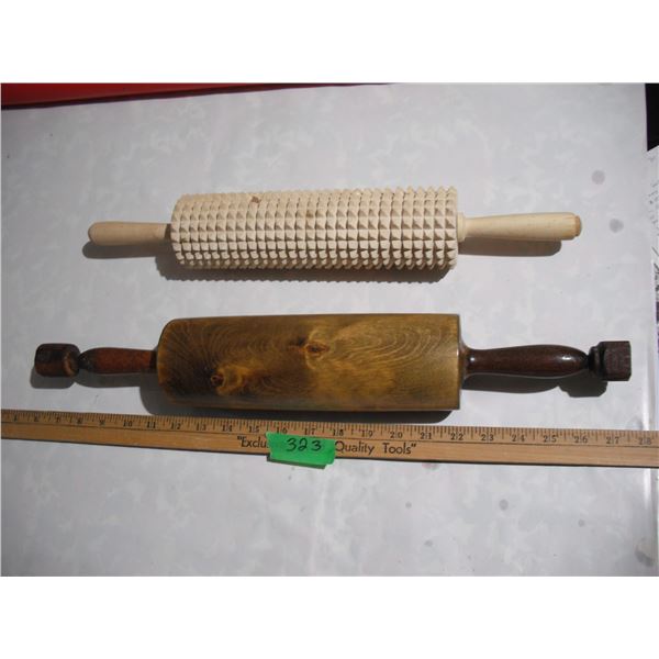 (2) Vintage Wooden Rolling pins
