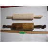 Image 1 : (2) Vintage Wooden Rolling pins