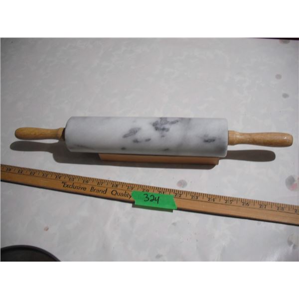 Vintage marble Rolling pin W/ Stand