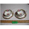Image 1 : (2) Sets Parason Tapestry Fine Bone China Rose Cup and Saucers