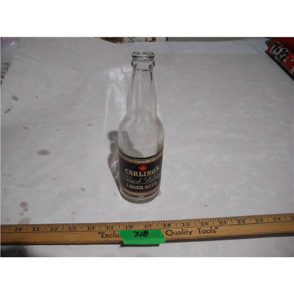 Vintage Carlings Black Label Beer Bottle w/ Label