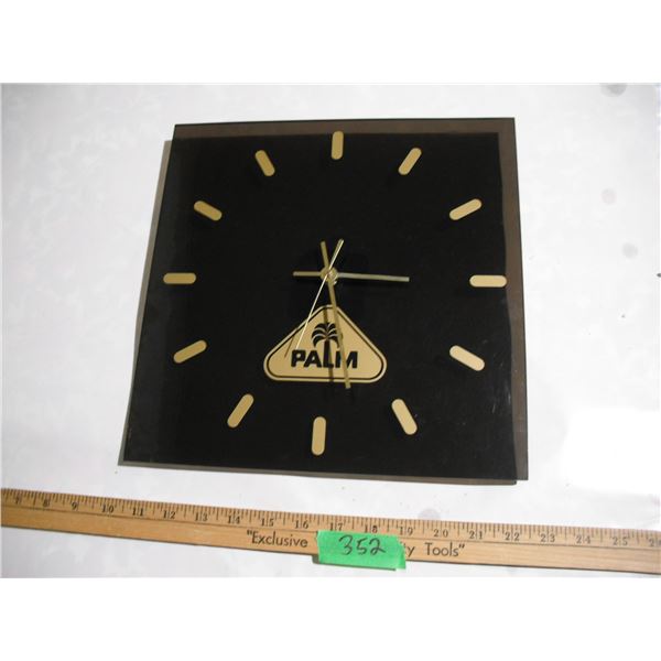 Palm Dairies Battery Powered Clock 12x12 Working