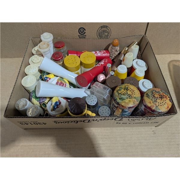 Lot of Various Salt and Pepper Shakers