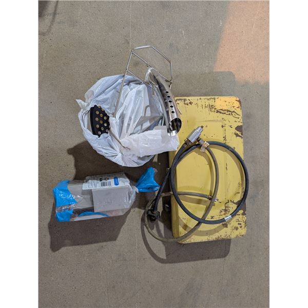 Lot of Misc. Candles, BBQ Top, And Portable Grill Top