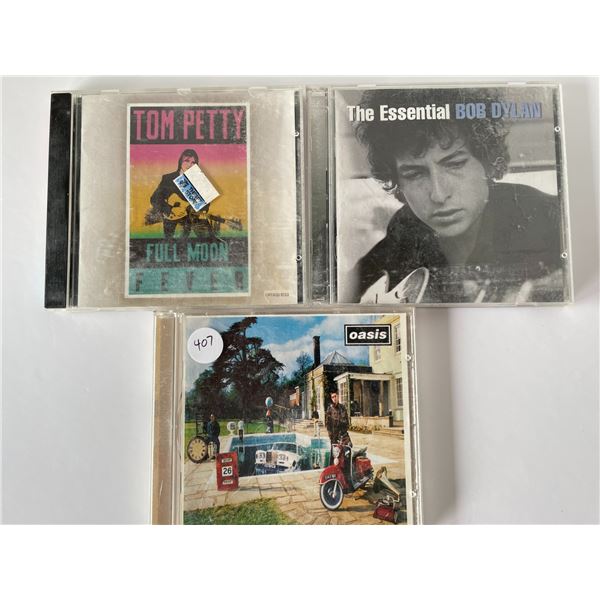 3 vintage CD’s Oasis, Bob Dylan, Tom Petty