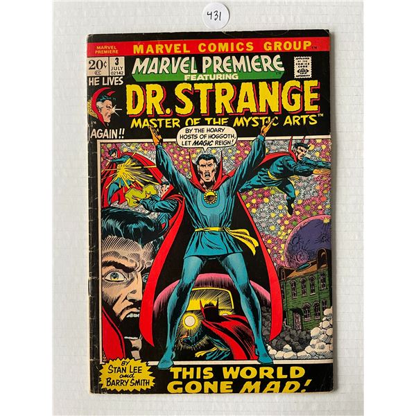 Marvel Premiere #3 Marvel Comics 1972 1st solo Dr. Strange