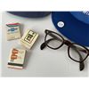 Image 2 : Old hats, glasses and vintage matchbooks