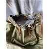 Image 3 : Vintage Green Canvas and Leather Backpack – great condition