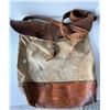 Image 4 : Early 1900’s Vintage Canvas & Leather Canadian National Express Railway Mail Bag