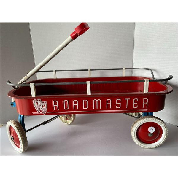 Vintage Steel Roadmaster Red Wagon