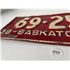 Image 2 : 1938 Saskatchewan License Plate – all original no touchups