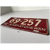 Image 3 : 1938 Saskatchewan License Plate – all original no touchups