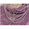 Image 1 : 5-Strand Silver Tone Religious Themed Cross Necklace – 22” Total Length