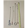 Image 1 : (4) 8” Necklaces w/ Pendants.  (1) Silver Tone, (3) Gold Tone