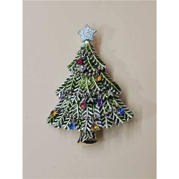 3” Large Avon Christmas Brooch