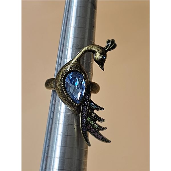 Peacock Ring – Size 7.5