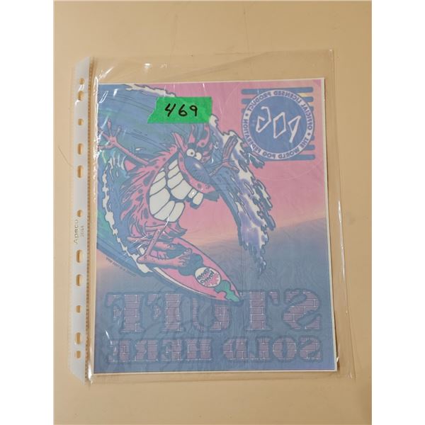 RARE 8x10” 1995 World POG Federation Decal/Sticker