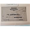 Image 4 : Misc. Vintage Paper Lots inc. Carlton Pool Room Card, Eaton’s Envelope, 1927 Saskatoon Exhi