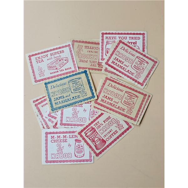 Lot of Vintage Nabob Coupons