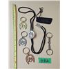 Image 1 : Western Style Bolo Tie, (3) Horseshoe Key Chains, etc.
