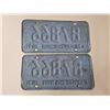 Image 2 : Pair of 1971 Saskatchewan License Plates