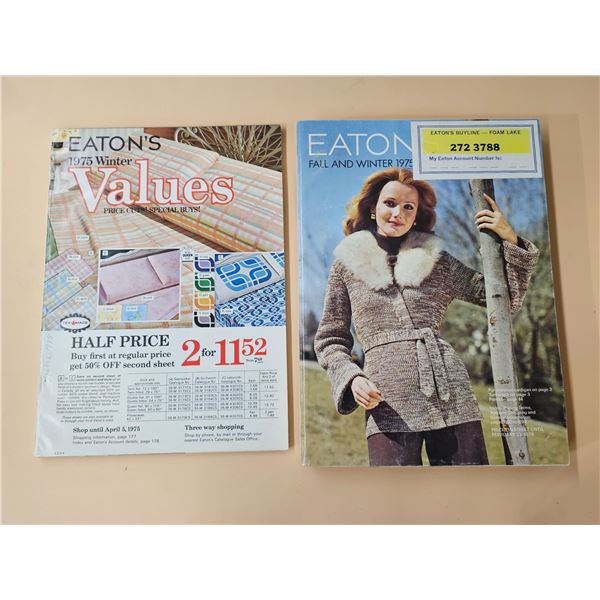 (2) 1975 Eaton’s Catalogues (Fall & Winter)
