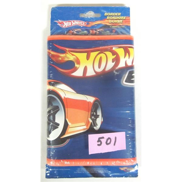 NEW Sealed 2025 5 yard (180” / 15’) HOT WHEELS Border Trim